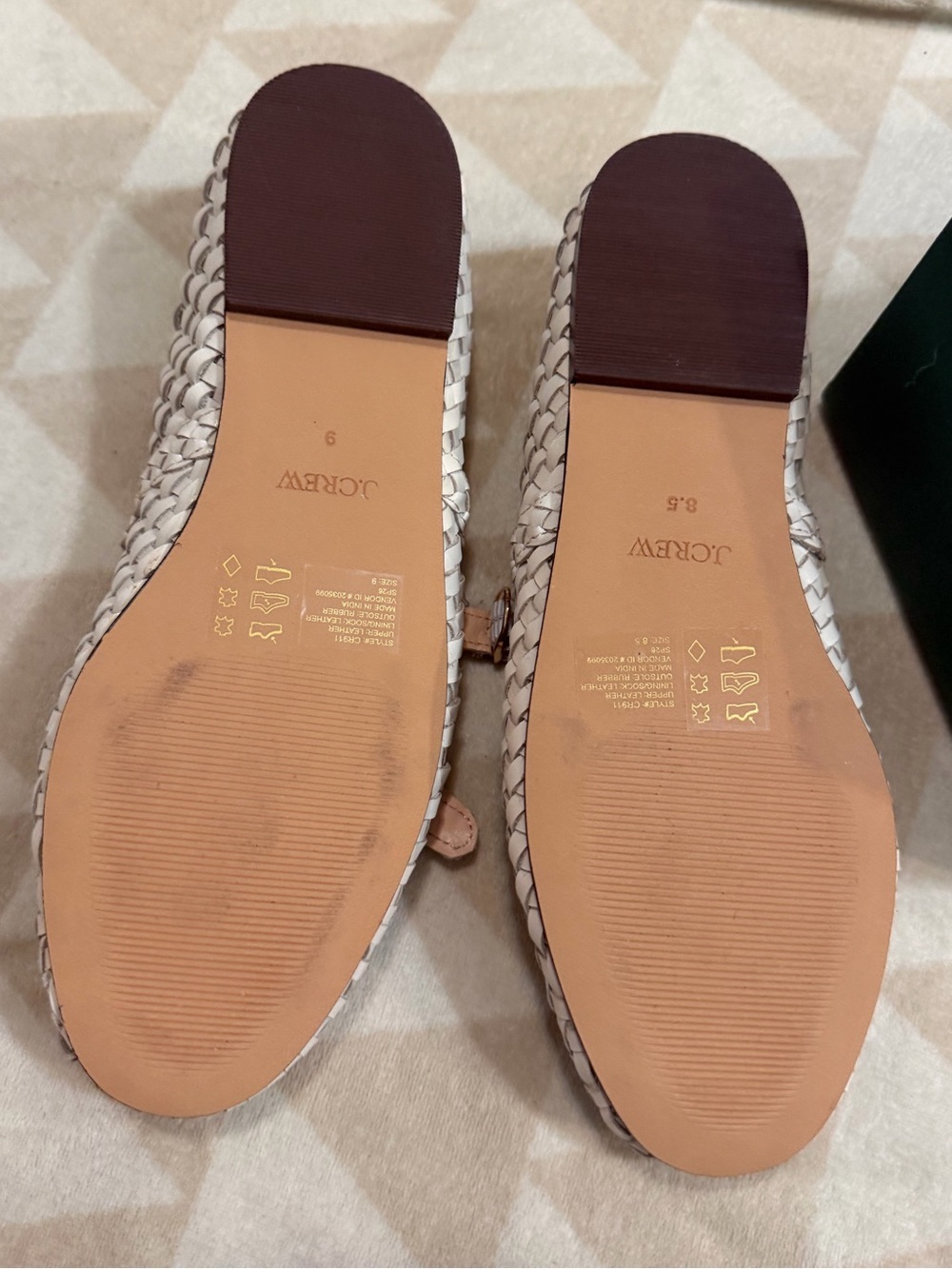 J crew Mary Jane ballet flats in woven leather - Picture 7 of 7